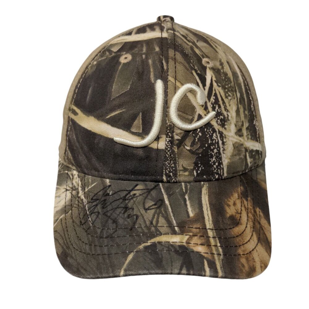 JC Strapback Hat Camo One Size Embroidered Adjustable Dri-Duck